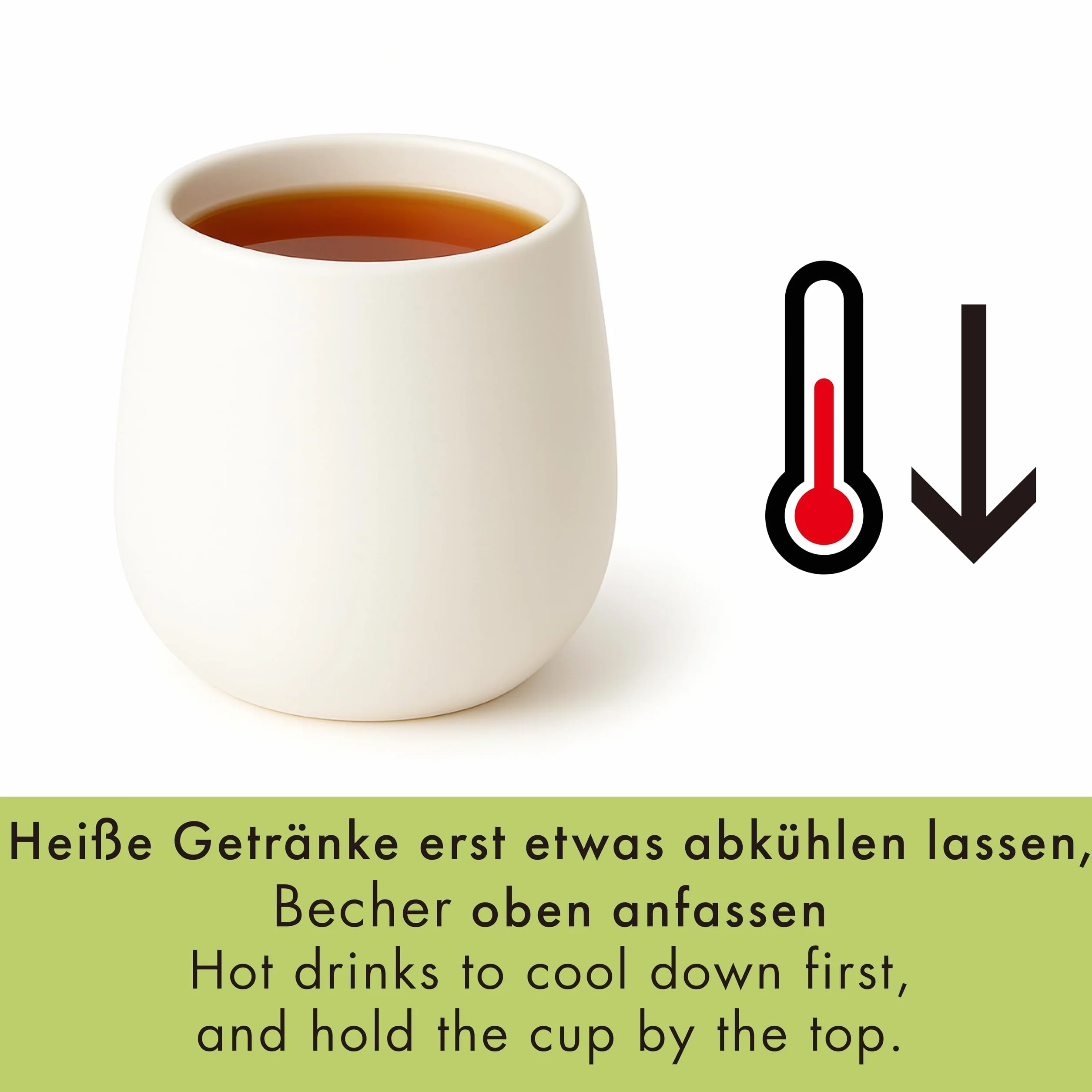 Goodwei Zestaw 4 japońskich filiżanek – Kubki ceramiczne bez ucha, okrągły kształt i minimalistyczny design – Idealne do herbaty, matchy lub kawy (Camellia White)