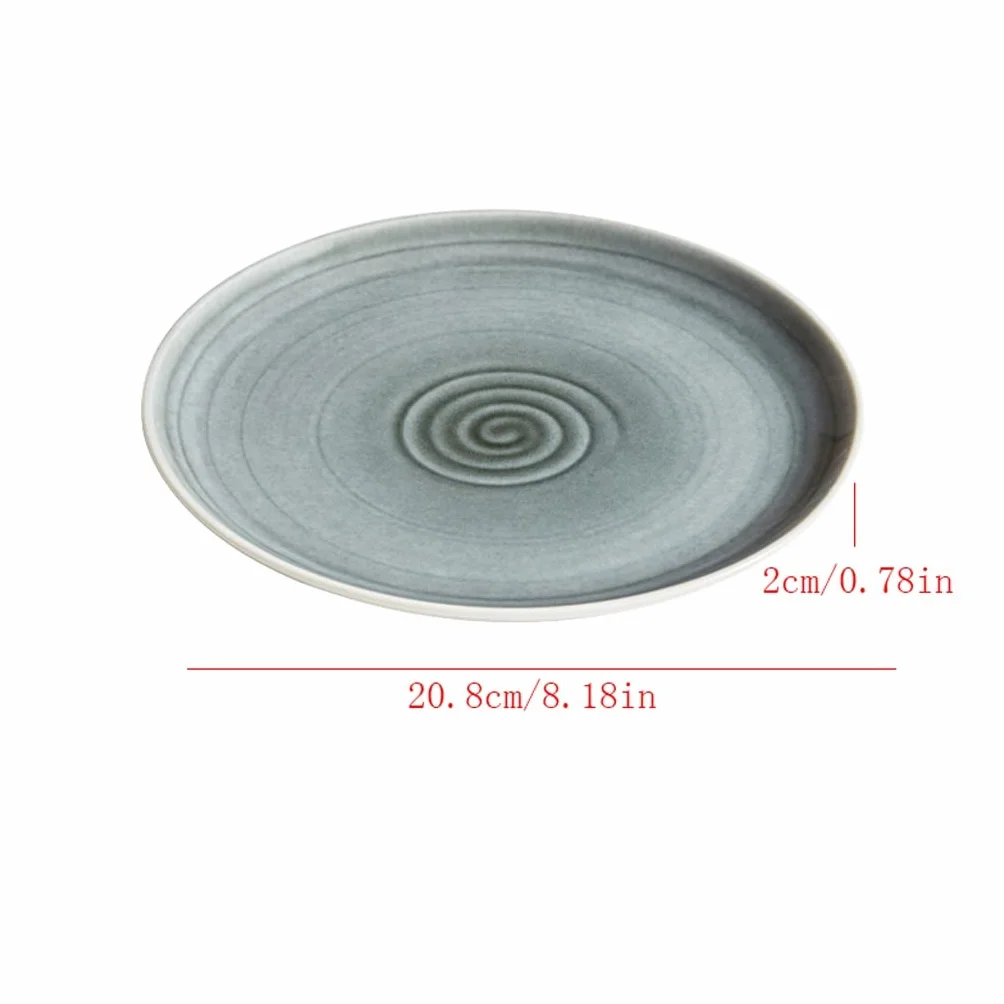 Zestawy kuchennych talerzy obiadowych na tacy na żywność wielofunkcyjny talerz obiadowy dom ceramiczna miska talerz zastawa stołowa stek płaski talerz sałatka makaron miska zestaw stół ceramiczne płaskie talerze zestaw (kolor: A)