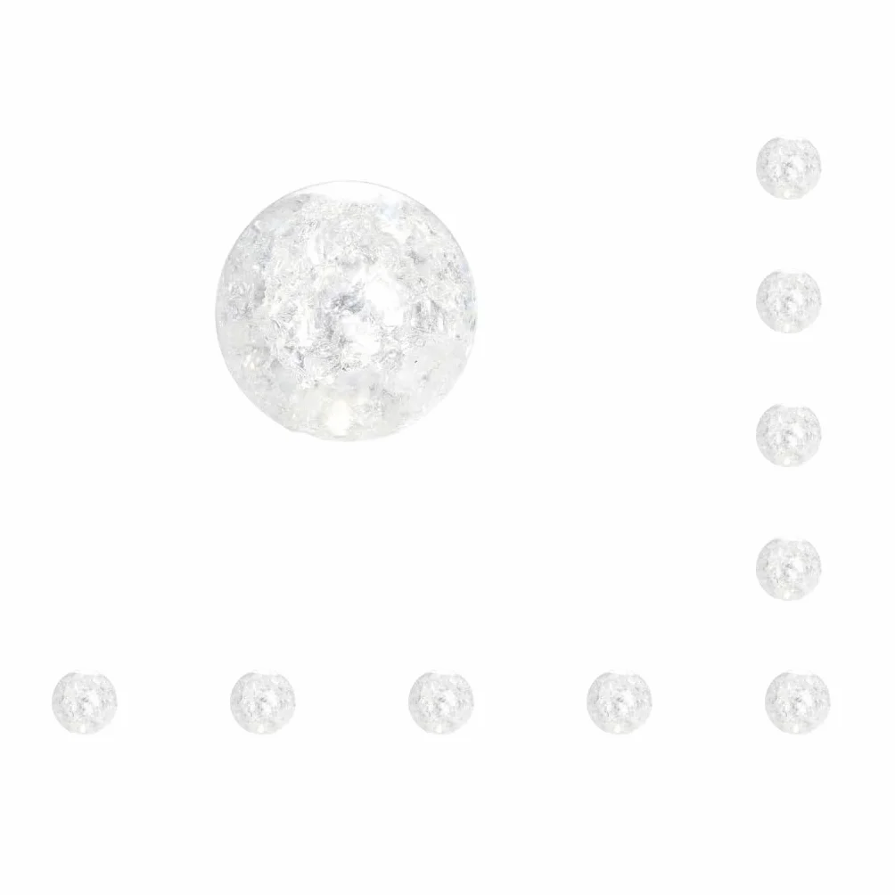 10 zestaw kryształowych przezroczystych pęknięć kula szklana fontanna wodna dekoracja salon fotografia domowa rekwizyty fortuna akcesoria 5 cm piłka, 5 cm kula do pęknięcia lodu