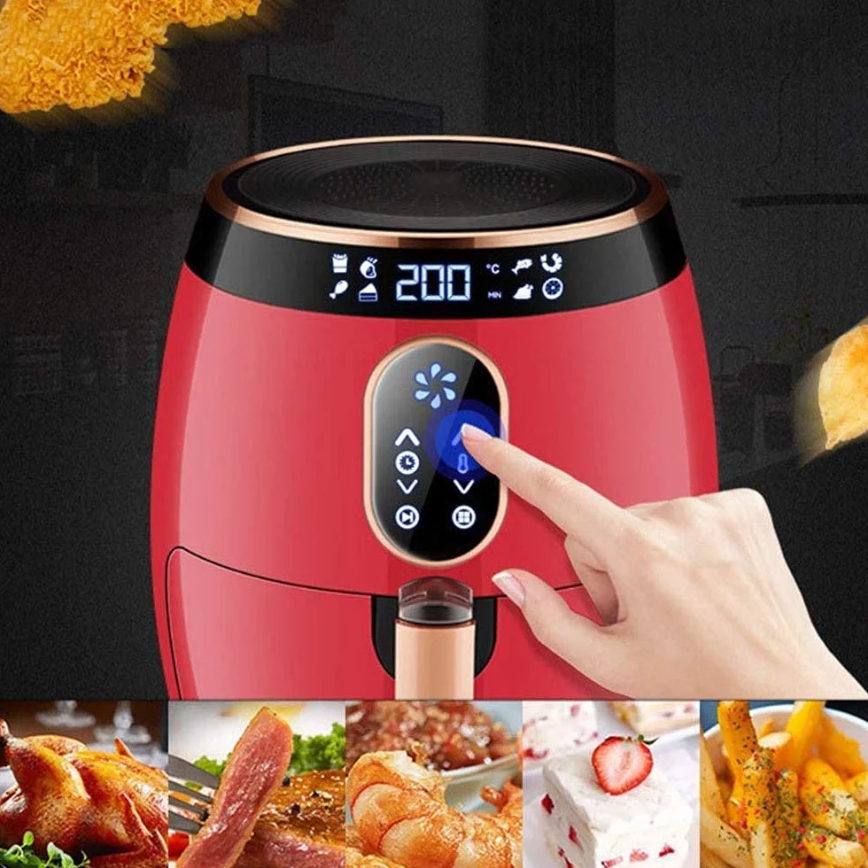 Zdrowa, beztłuszczowa frytkownica powietrzna, automatyczna frytkownica grzewcza, wielofunkcyjna, 360°, szybka frytkownica powietrzna, cykl termiczny, wymagana 320 * 320 * 360 cm Safehappy
