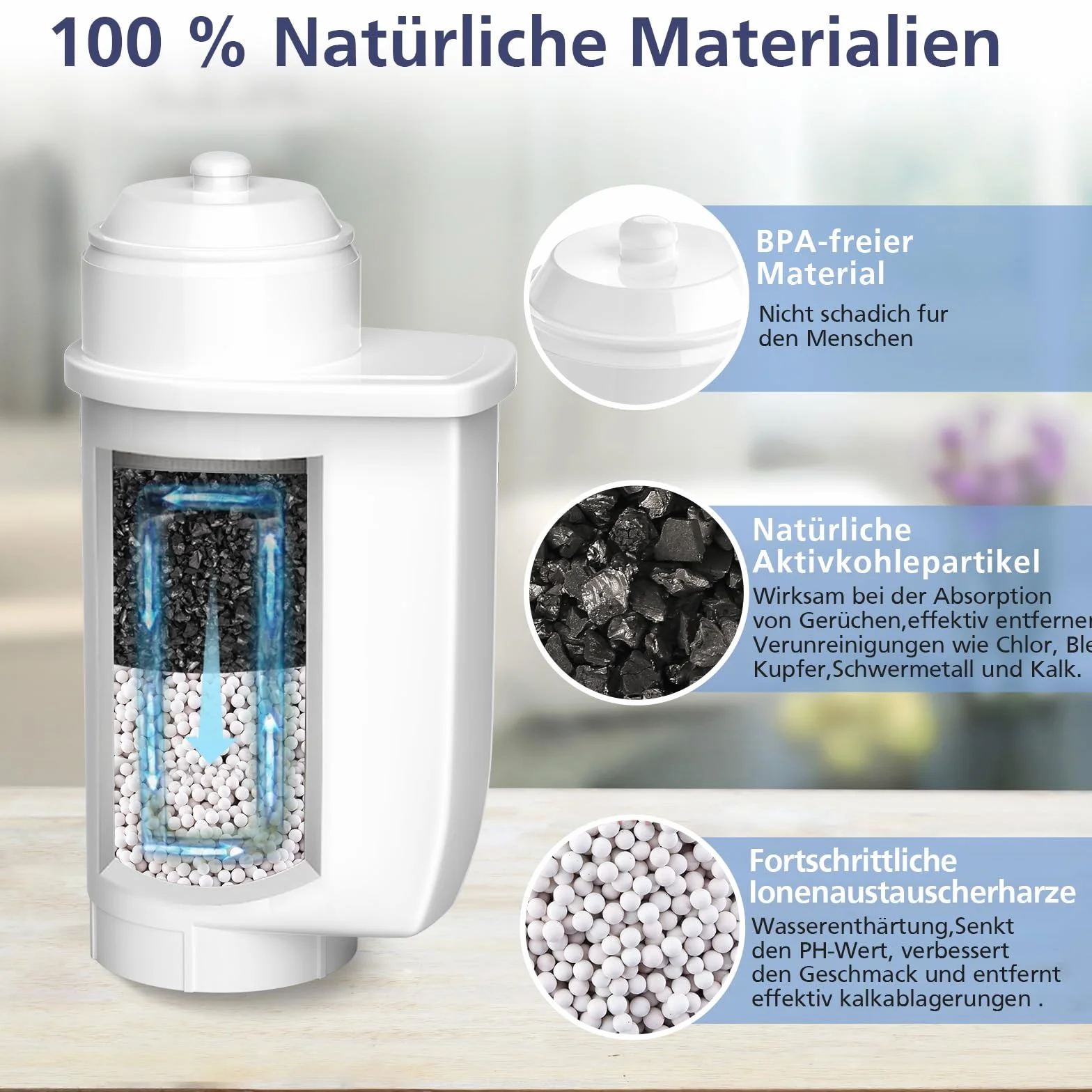kaffeevollautomat wasserfilter Ersatz für simens 6 pack