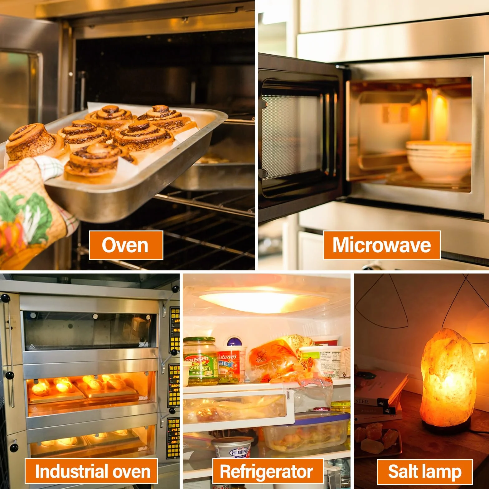 Żarówka E14 15W do piekarnika 300°C ciepła biel 2700K 85Lm 4 szt