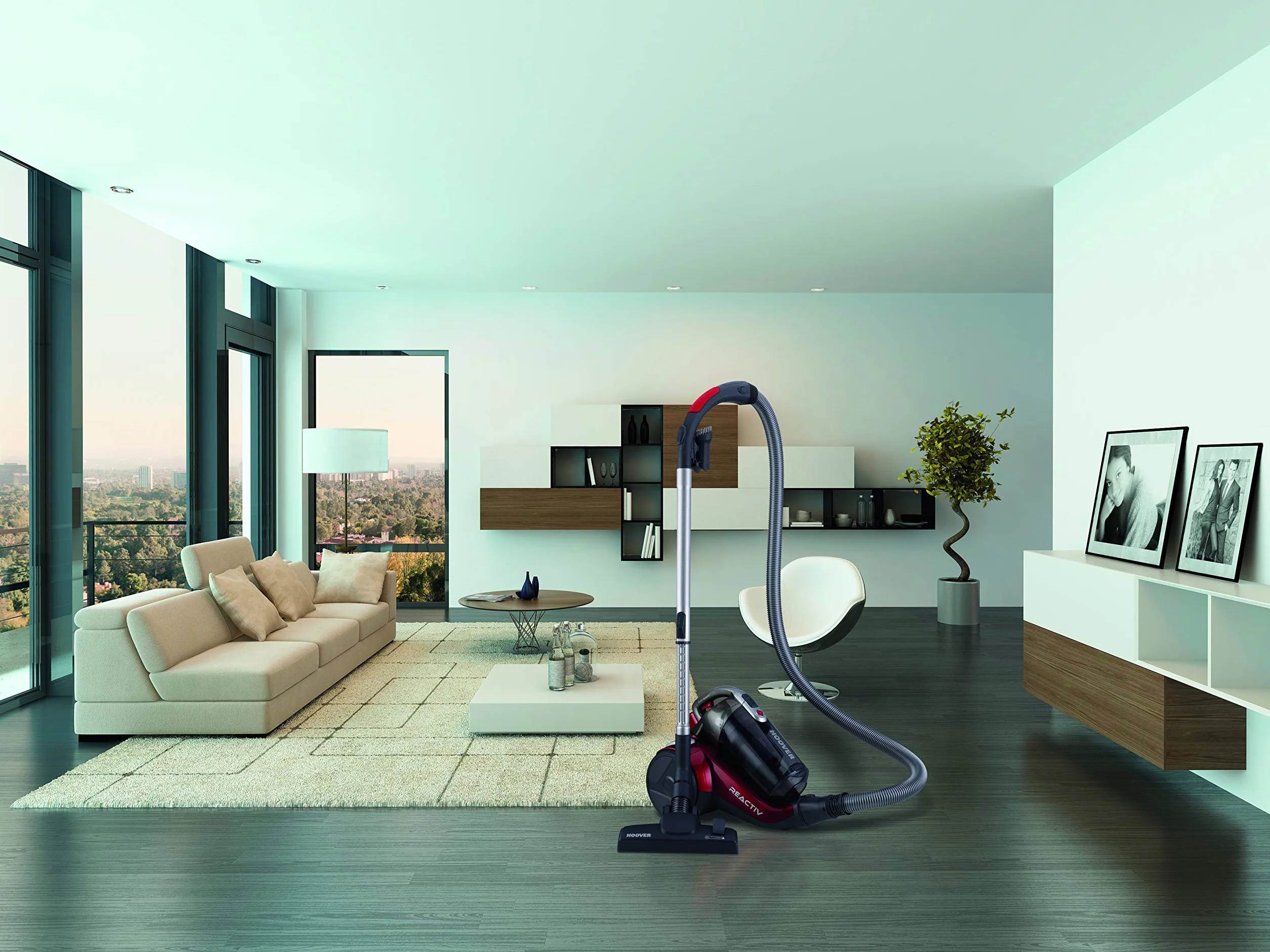 Hoover RC81 RC25 odkurzacz, 2 litry, szary, metaliczny, czerwony
