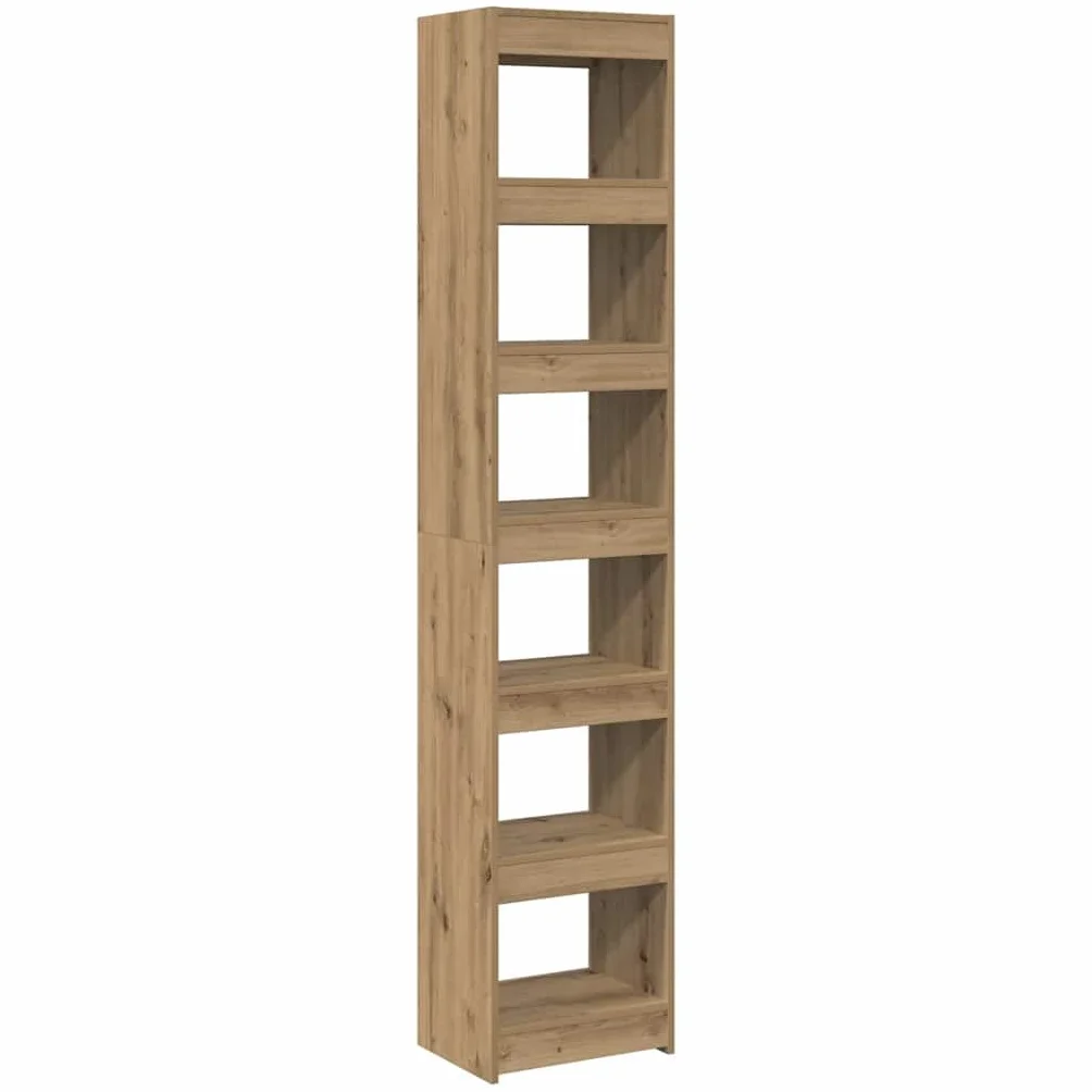 Générique Bibliotheque Bois Ingenierie 40x30x198 cm Chene | Półka etroite 40 cm, Szafka do przechowywania książek, do użytku jako separator, uchwyt ścienny w zestawie