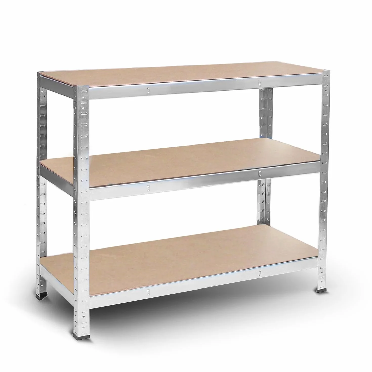 Humberg Półka garażowa metalowa Obciążenie do 1000 kg 5 półek 45 x 120 x 205 cm Srebrny