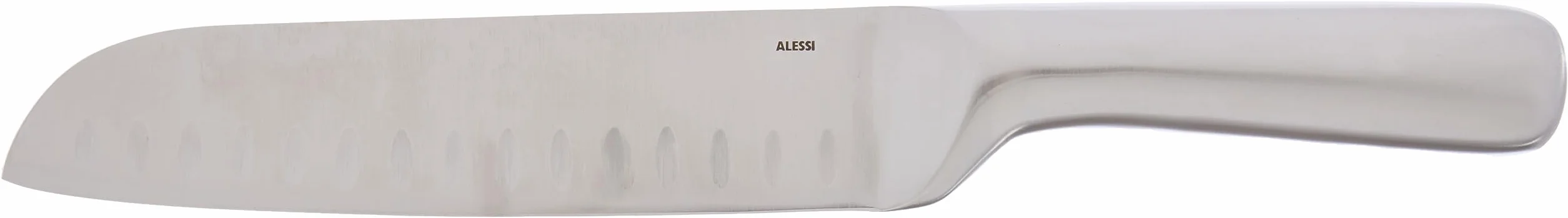 Alessi SG508 Mami Duży nóż Santoku, stal AISI 420, srebrny