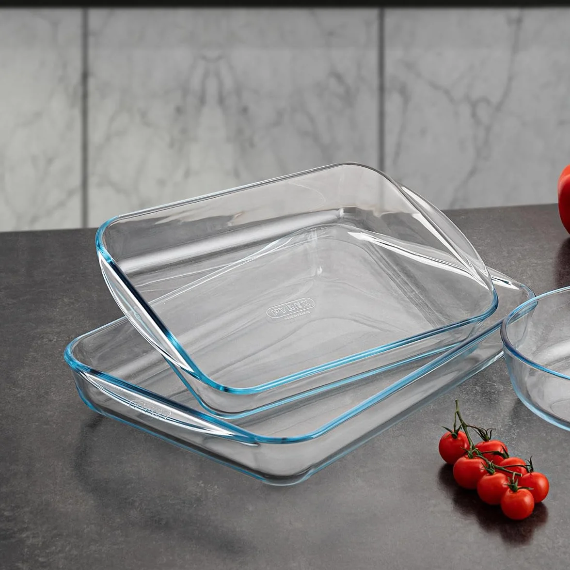 Pyrex Prostokątne naczynie do pieczenia ze szkła, 40 x 27 cm