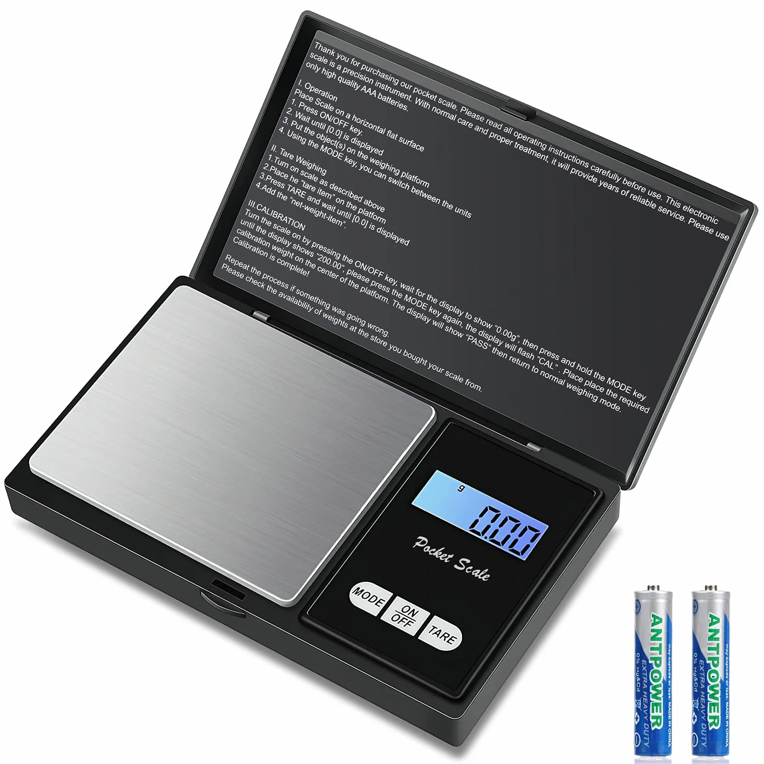 Mkitnvy 500 g/0,01 g, cyfrowa waga kieszonkowa, 500 x 0,01 g, precyzyjna mini waga kuchenna, cyfrowa waga precyzyjna, waga do złota, do kuchni, herbaty, drożdży, kawy, biżuterii, ziół