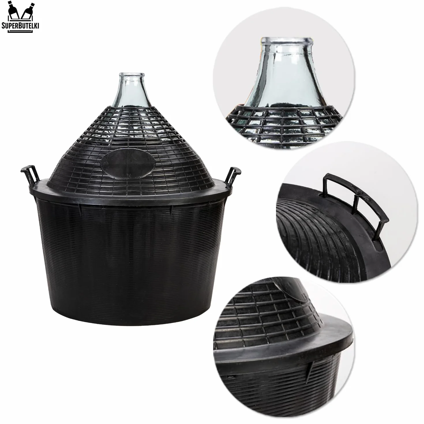 Zestaw do produkcji wina z balonem do wina i akcesoriami do domowego wina (34 l)