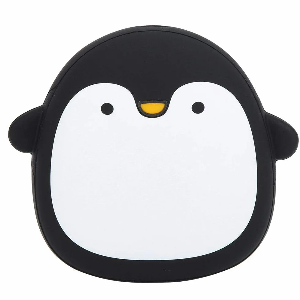 2 w 1 Przenośny ładny Kształt Zwierząt USB Akumulator Ogrzewacz do Rąk Mini Power Bank do Użytku Domowego!(Pingwin)