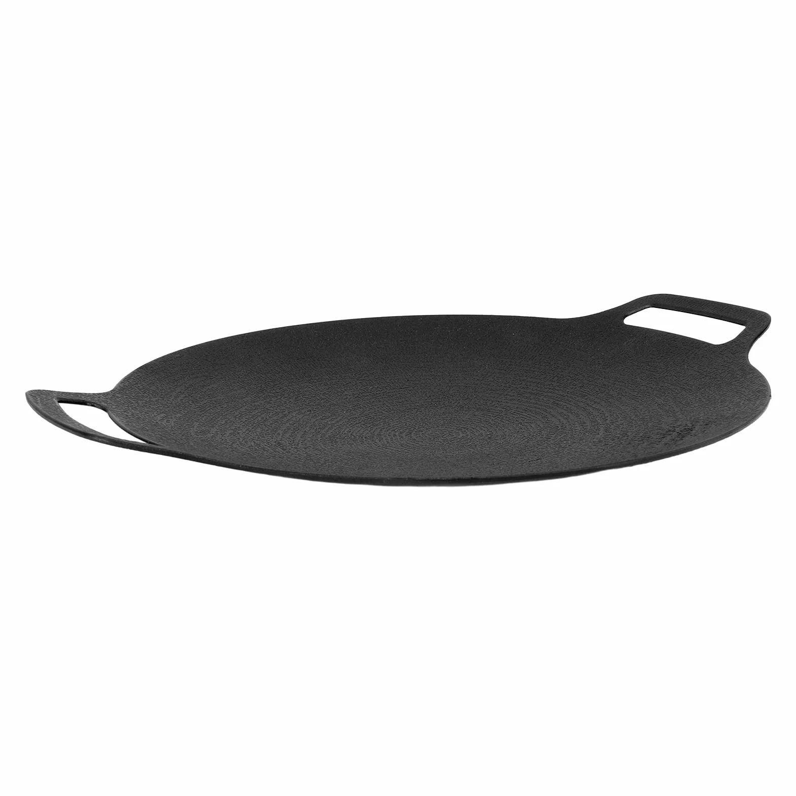 Koreańska okrągła patelnia grillowa Nieprzywierająca duża okrągła koreańska patelnia grillowa do gotowania w pomieszczeniach na świeżym powietrzu 6-warstwowa powłoka ze stopu (36cm)