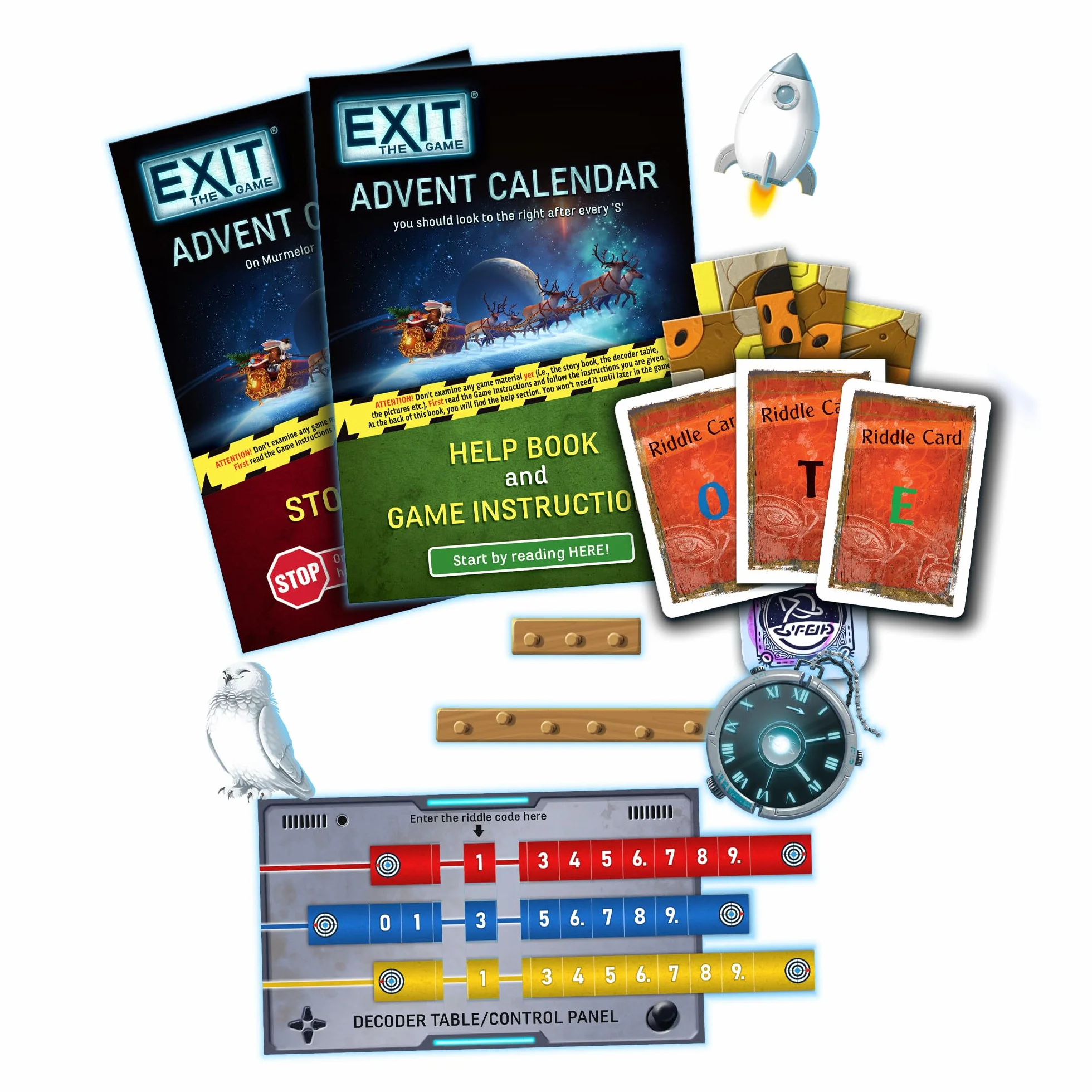 EXIT : Gra - Kalendarz adwentowy - wyścig międzygalaktyczny | Holiday Escape Room | 24 dni zgadywania | Christmas Traditon | Gra kosmiczna