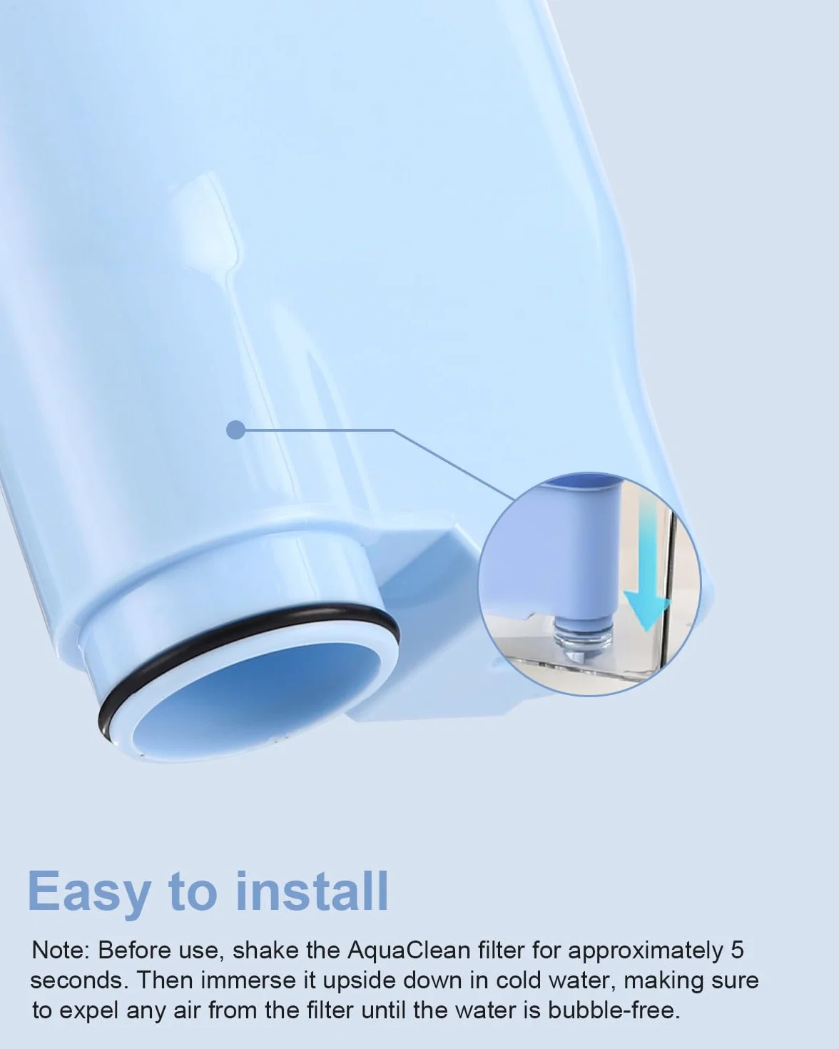Zestaw 4 wymiennych filtrów wody Kompatybilny z Philips® AquaClean® CA6903/10, CA6903/22, Kompatybilny z Saeco® i filtrem wody do ekspresu do kawy Philips