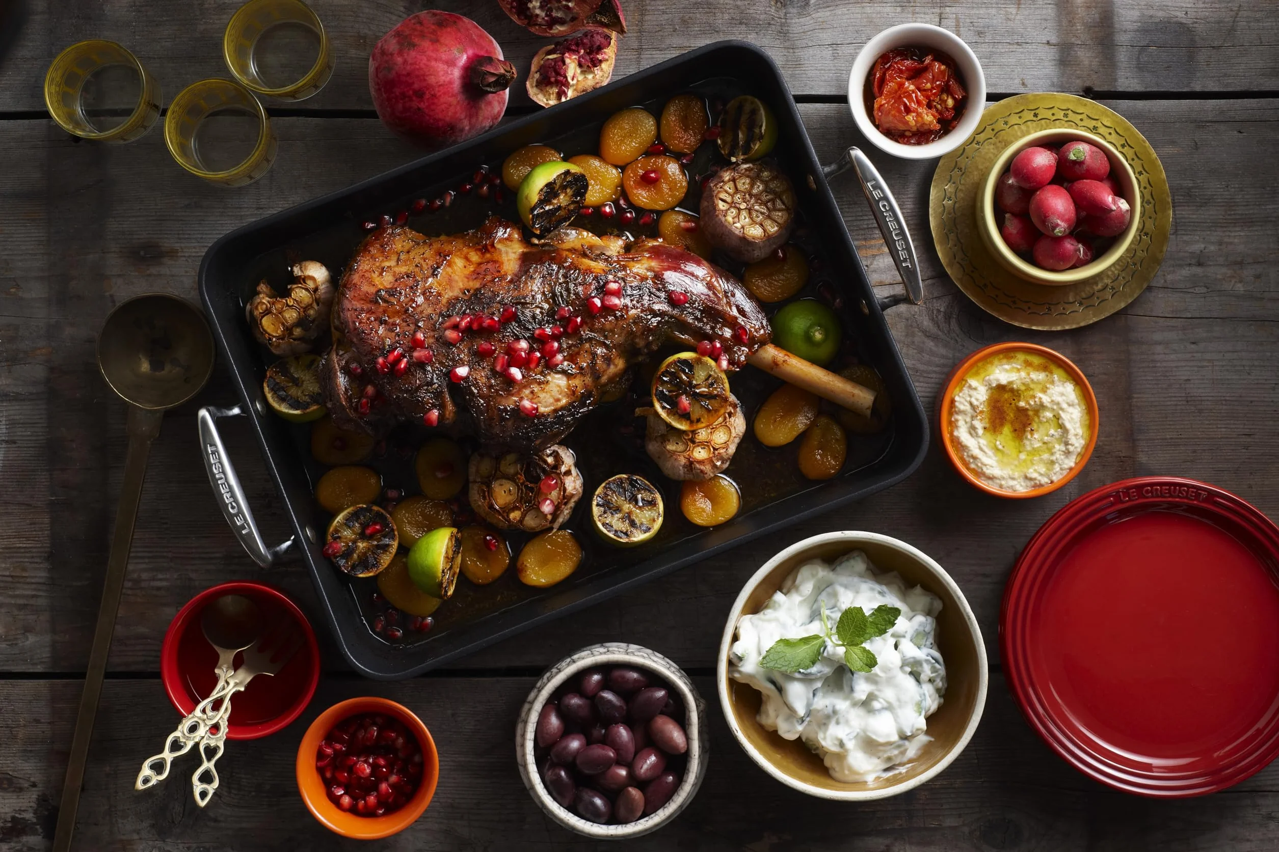 Le Creuset Blacha do Pieczenia, Aluminium, Czarny/Srebrny, 41.3 x 27.9 x 10.9 cm
