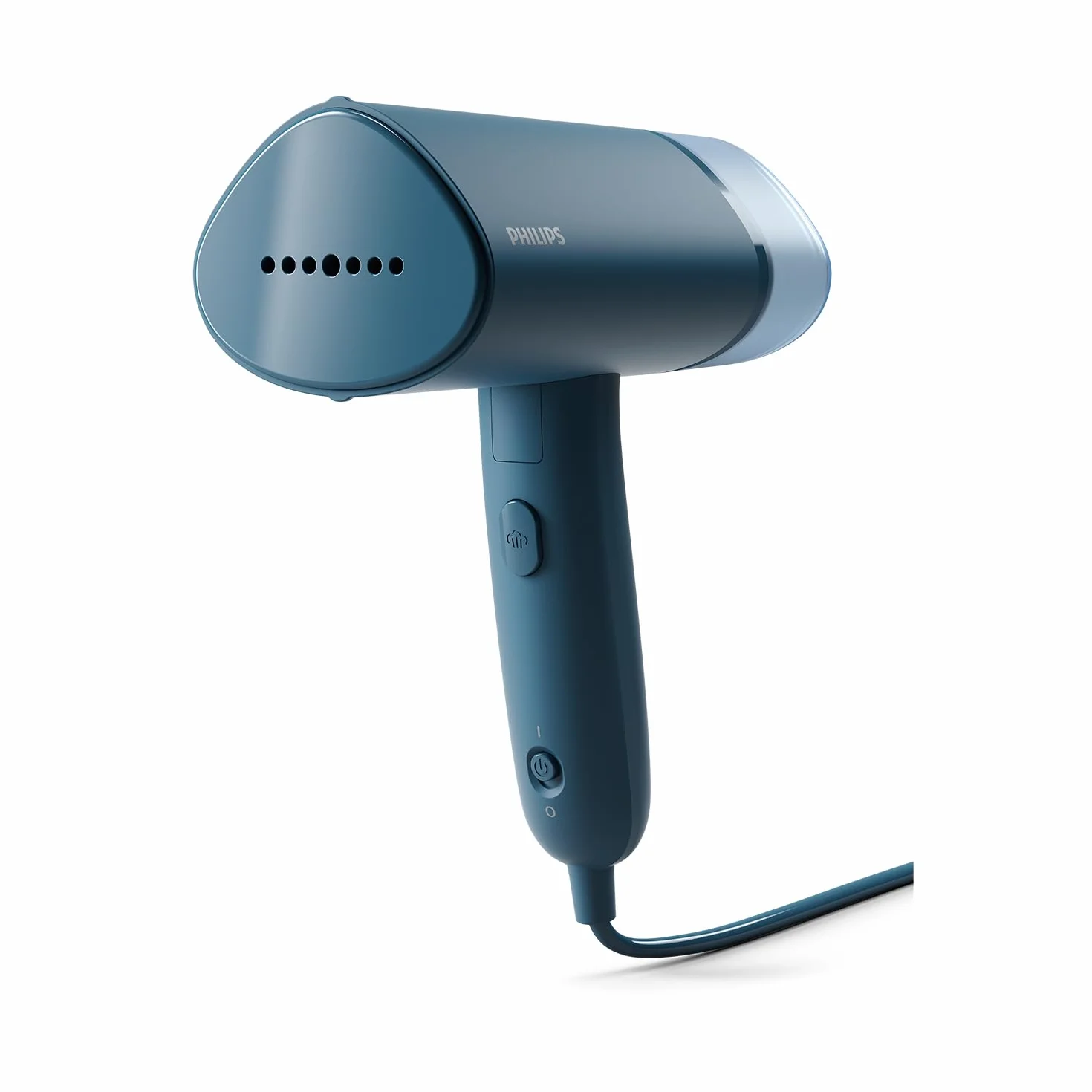 Philips Parownica Ręczna Serii 3000 - Moc 1000 W, 20 g/min Ciągłej Pary, Odłączany Zbiornik na Wodę o pojemności 100 ml, Plastikowa Płytka, Niebieski (STH3000/20)