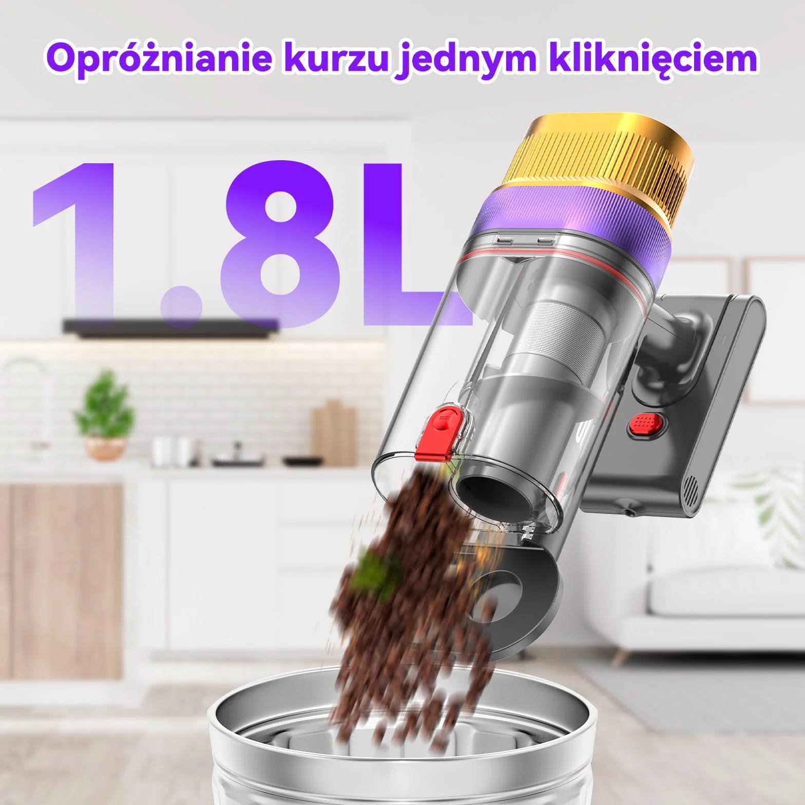 Vistefly V15 Ultra Odkurzacz Akumulatorowy 600W 58KPa Bezprzewodowy 8 w 1