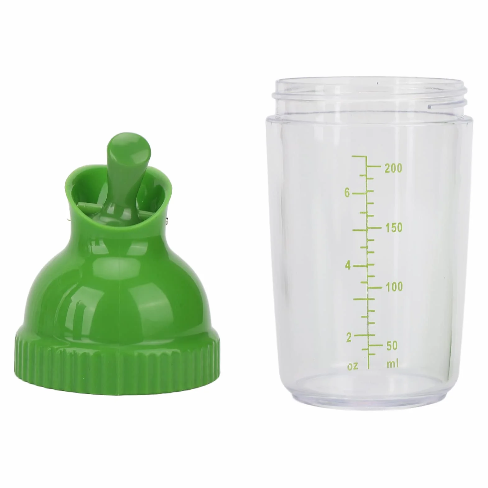 Shaker do Sosów do Sałatek, 200 Ml Szczelna, Szczelna Butelka z Dressingiem do Sałatki z Sosem Sojowym(Zielony)