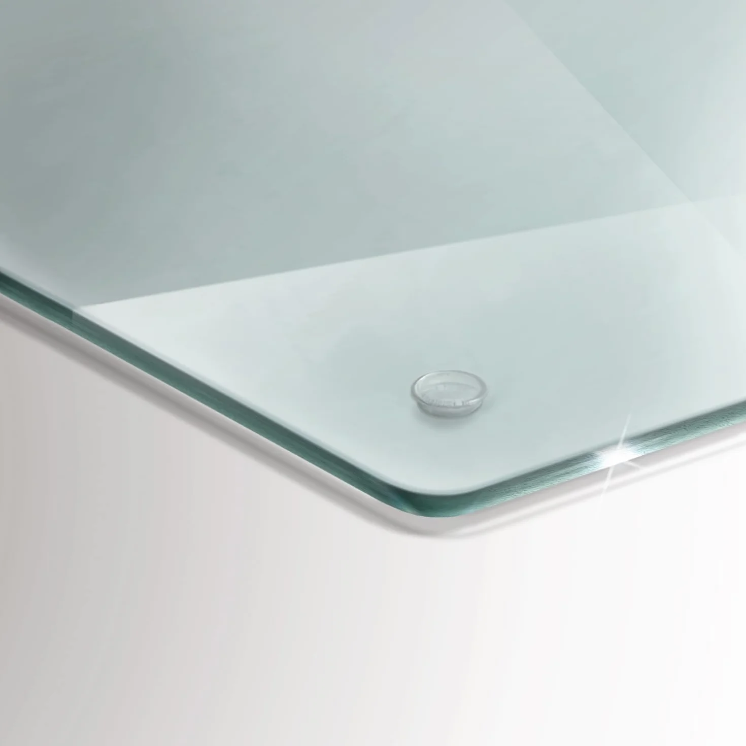 Transparentna Osłona Kuchenna 60x52 cm - Przezroczysta Ochrona Blatu do Kuchni - Wytrzmałe Higieniczne Szkło Hartowane