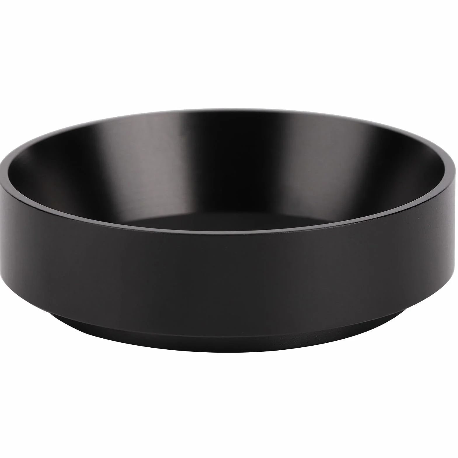 Akozon Magnetyczne Kawa w Proszku Pierścienia Pierścień, Akcesorium do Kawy, Proszek Dystrybutora Lejek z Stałymi Filtrami, Czarny (53 MM z magnesem)