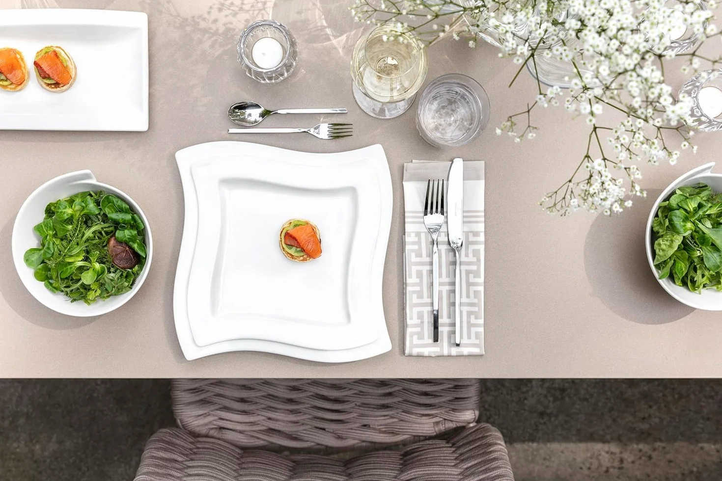 Villeroy und Boch NewWave sztućce stołowe 70-częściowy stal nierdzewna