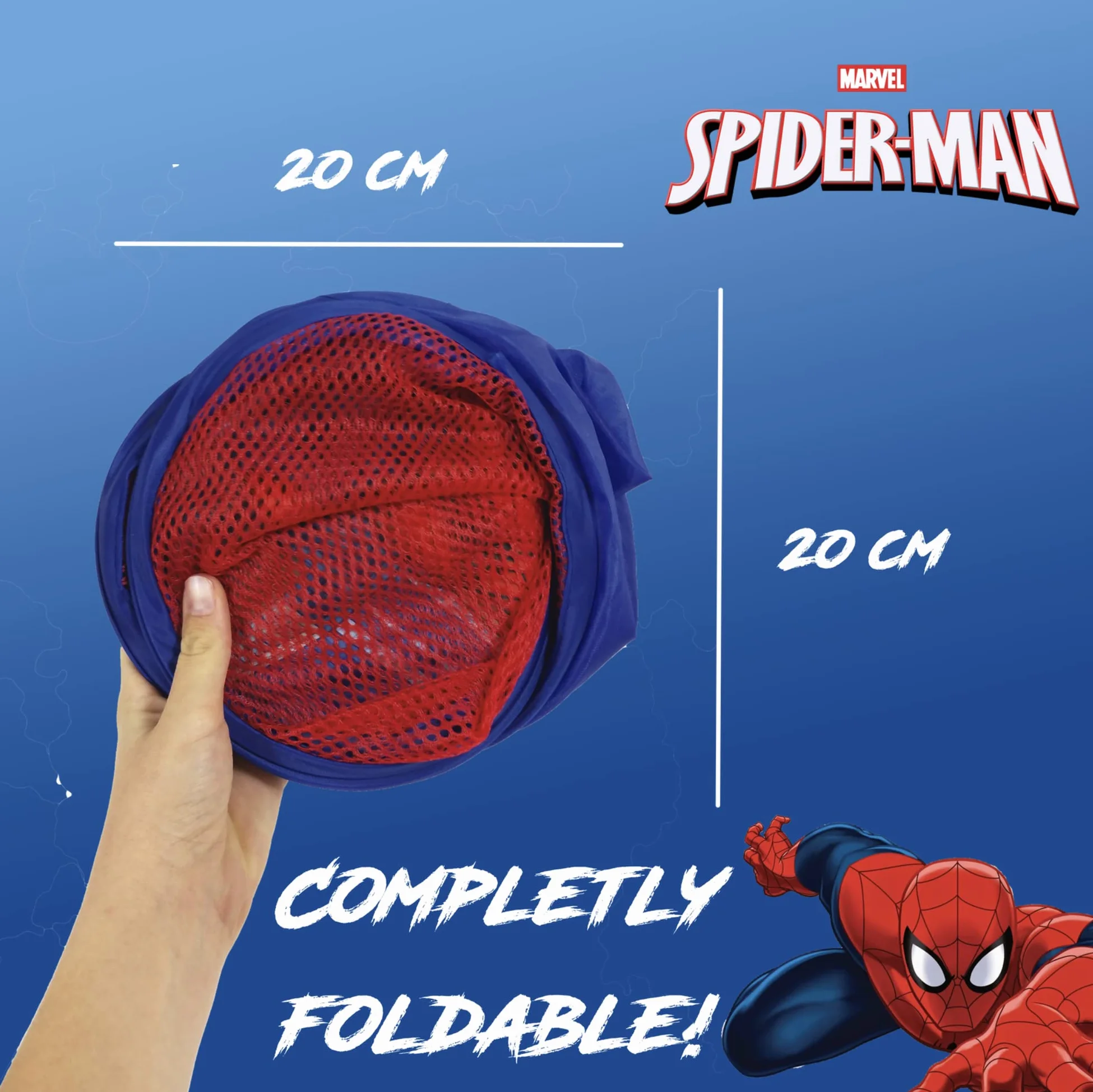 Składany Kosz na Zabawki Spiderman Marvel 36x36x58 cm