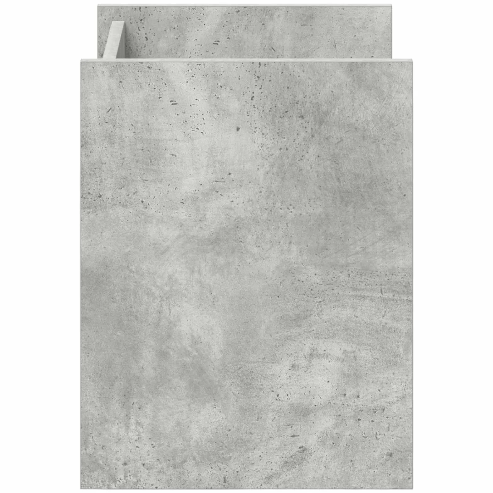 Générique Prostokątny stojak na czasopisma szary beton 35x35x45 cm z drewna inżynieryjnego, półka na czasopisma do przechowywania książek i dokumentów, nowoczesny design do salonu lub biura, montaż