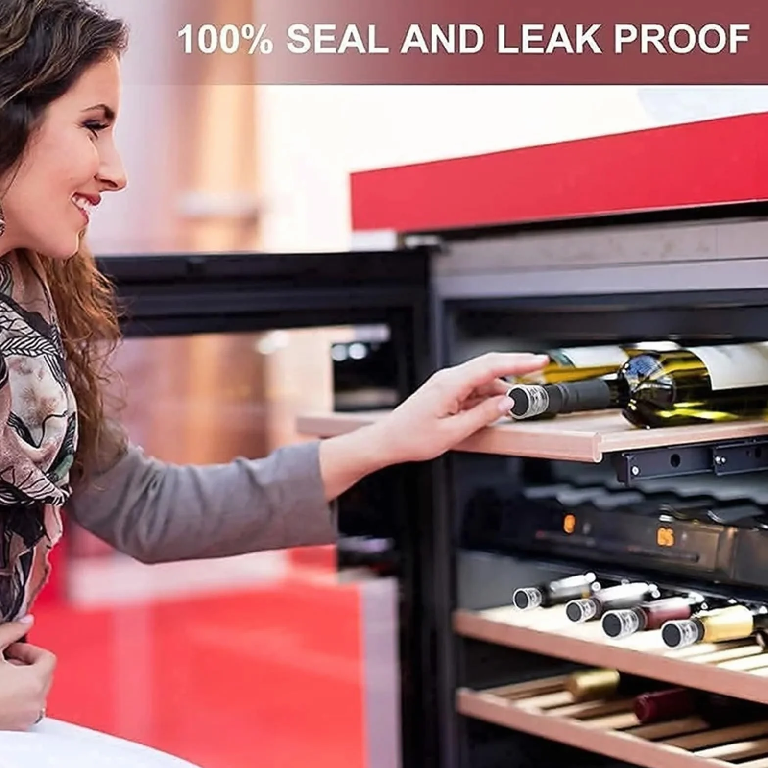 Korki do wina 20 sztuk próżniowy korek butelki wielokrotnego użytku wbudowana pompka szczelne silikonowe nakładki utrzymywania świeżości szampana