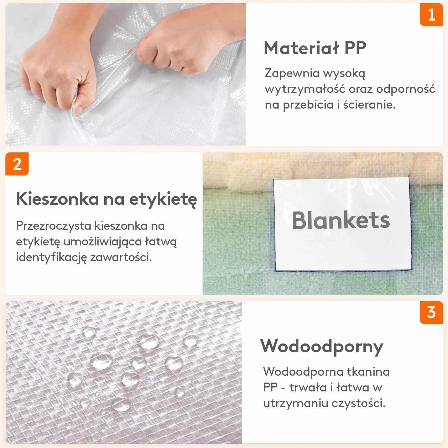 Lifewit 8 sztuk 90 l toreb do przeprowadzki z uchwytem, torba do przechowywania kołder, duża torba z zamkiem błyskawicznym, do przechowywania pościeli, torba transportowa, torba na ubrania,