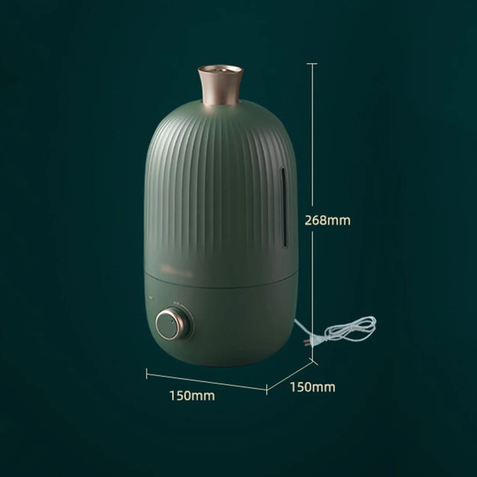 Nawilżacz mini nawilżacz do sypialni - 2 l cichy nawilżacz powietrza nawilżacz oleju - automatyczne wyłączanie - dla niemowląt dzieci dorosłych do domu jogi snu, zielony nawilżacz chłodnej mgły
