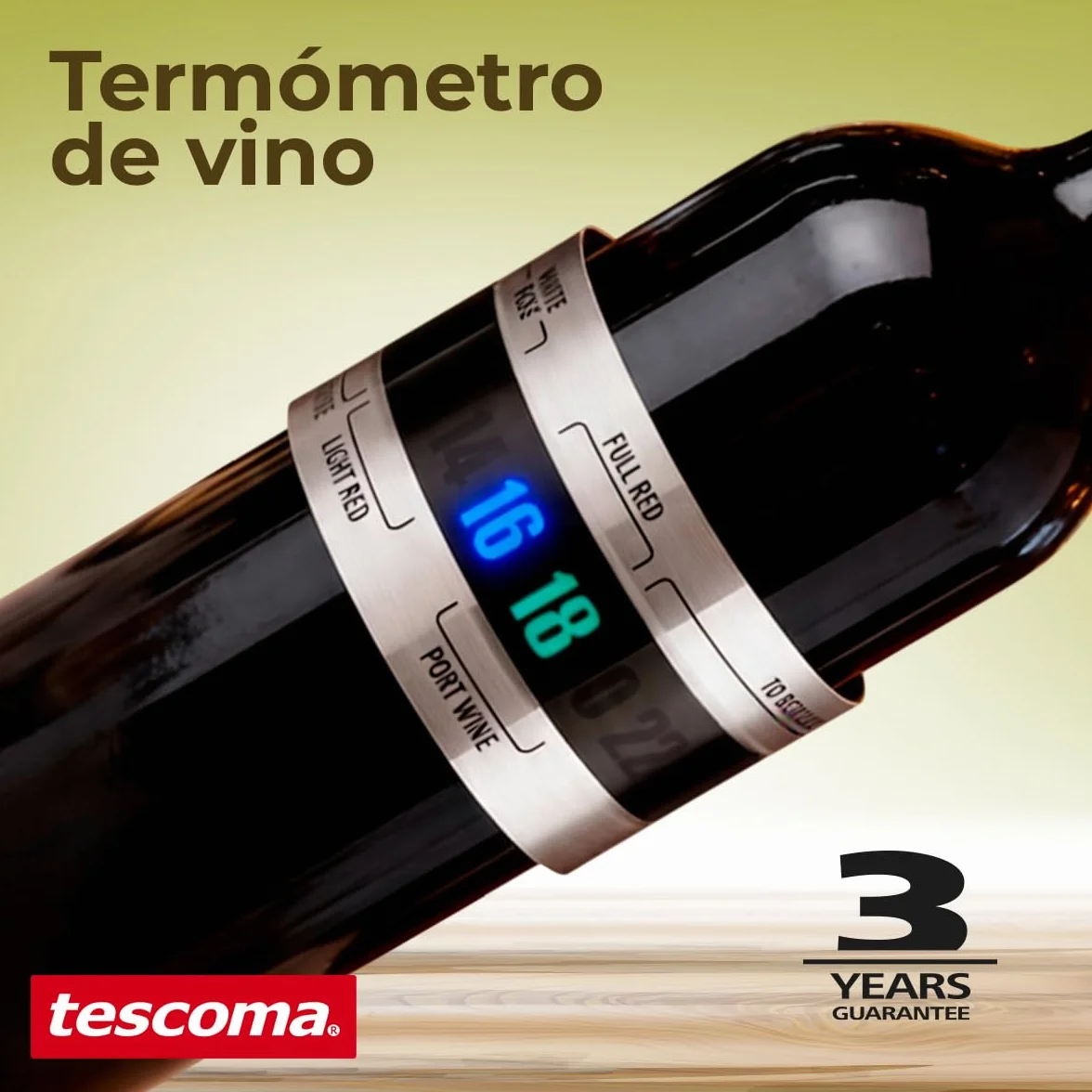 Tescoma T695444 Termometr do Wina, Srebrny/Czarny, 16 cm