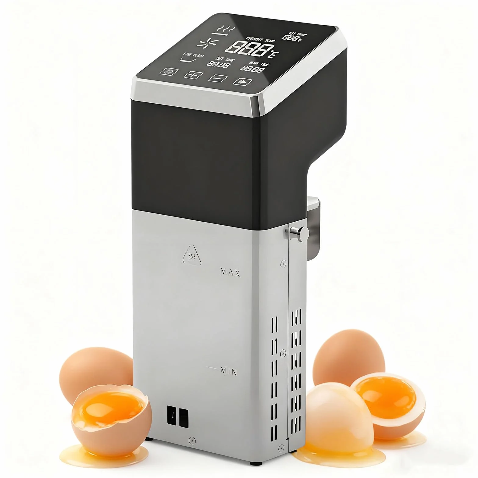 Urządzenie do gotowania metodą sous vide, z precyzyjnym pomiarem temperatury i timerem, precyzyjny cyrkulator zanurzeniowy ze stali nierdzewnej, do pakowania próżniowego mięsa lub warzyw