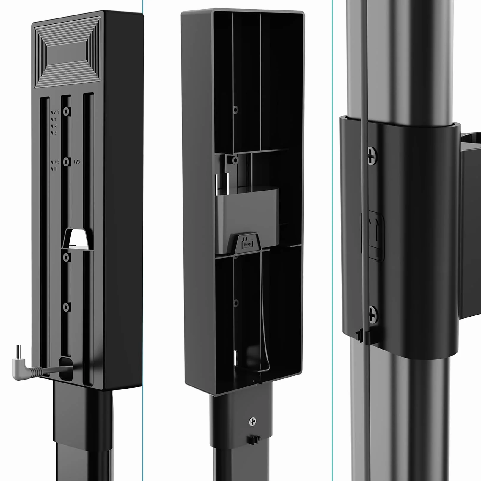 MOOPHY Stojak próżniowy kompatybilny z Dyson V15 V12 V11 V10 V8 V7, stabilna stacja dokująca do przechowywania, kompatybilna z ręcznym bezprzewodowym odkurzaczem Dyson i akcesoriami i mocowaniami