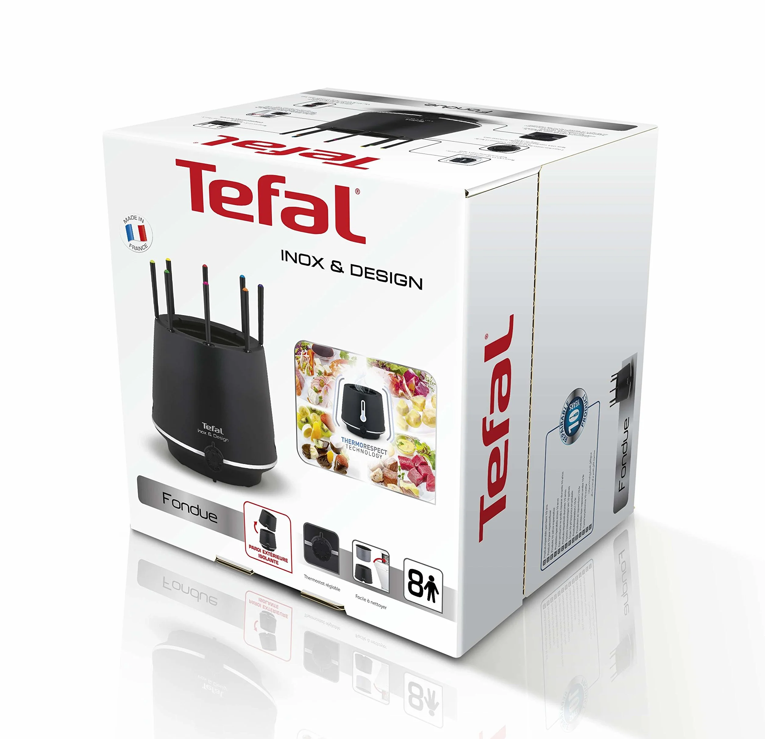 Tefal Inox & Design EF265812 fondue 800 W noir/inox