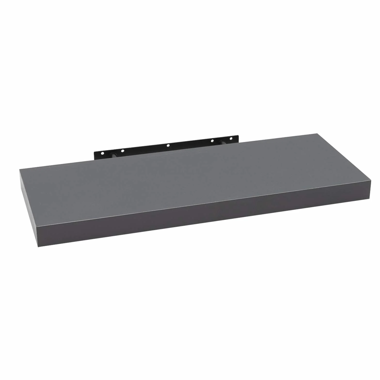 WOLTU RG9316dgr-4 4 x regał ścienny, regał na książki, regał dekoracyjny, półki ścienne z płyty MDF, zestaw 4 regałów wiszących, ciemnoszary, 110 x 23 x 3,8 cm