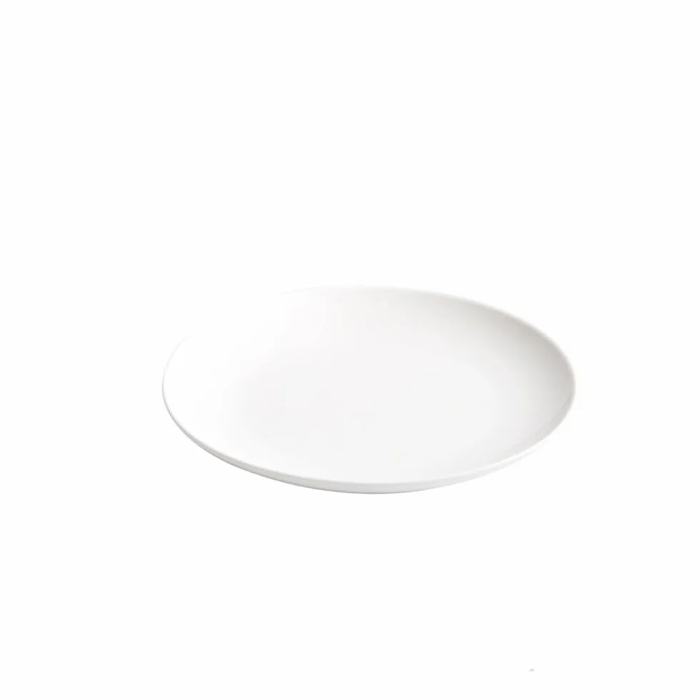 Talerze Obiadowe Białe ceramiczne talerze obiadowe, okrągłe talerze śniadaniowe i deserowe do steków(6.25inch)