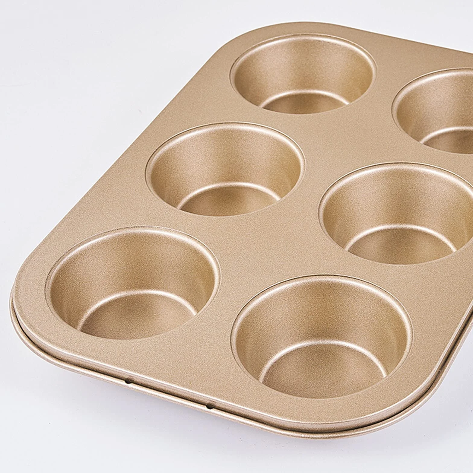 Naczynia kuchenne Forma do babeczek Mini forma do ciasta 6 filiżanek Zrób to sam Forma do pieczenia Nieprzywierająca stal węglowa Naczynia do pieczenia, Małe ciasto Muffin Foremka do chleba Nieprzyw