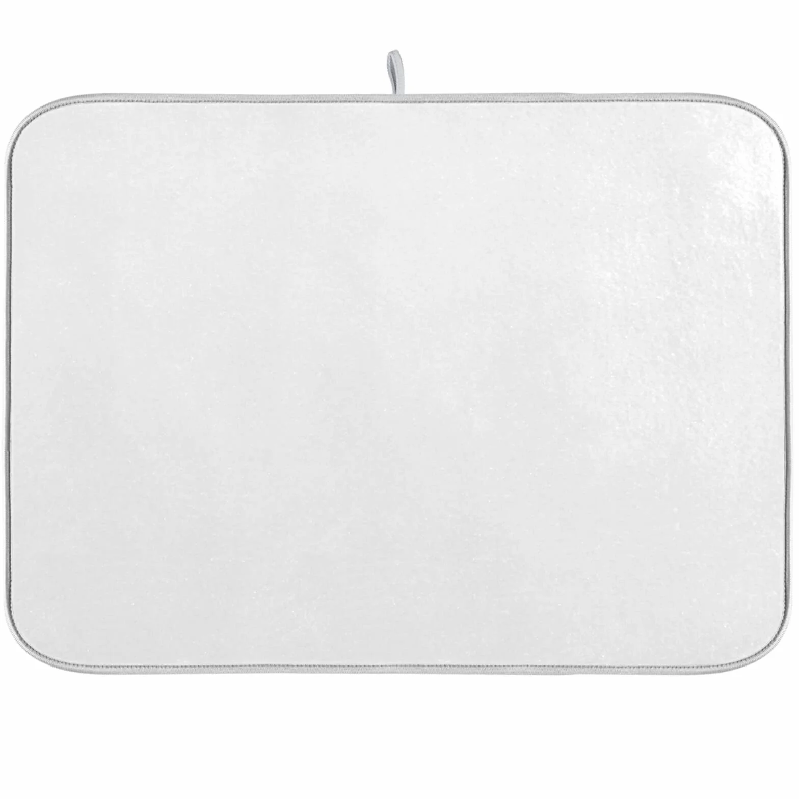 Duża mata do suszenia naczyń akcesoria kuchenne mikrofibra odporna na ciepło 45,7 x 61 cm biały chłonny ochraniacz na blat szybkoschnący trwały