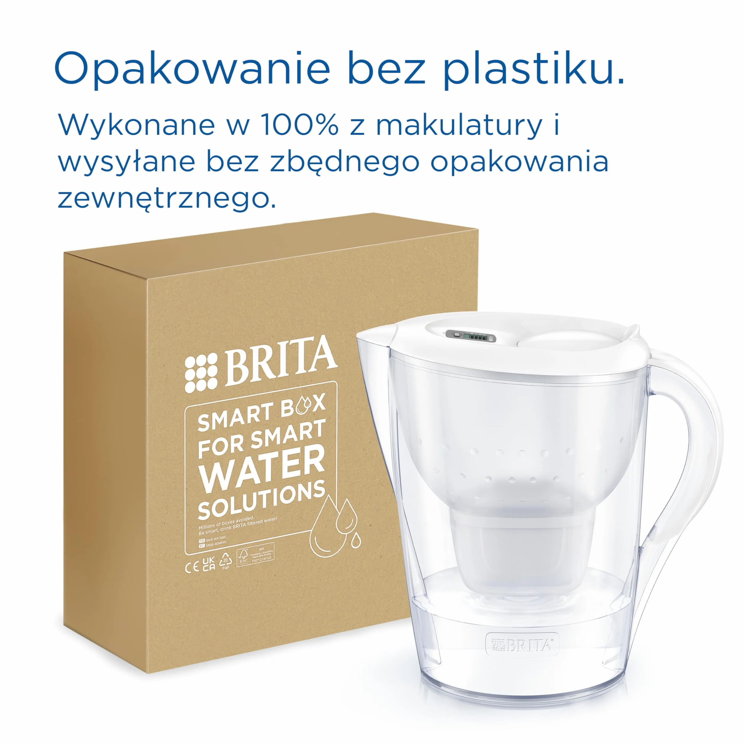 BRITA Dzbanek filtrujący Marella XL (3,5 l) z 1 oryginalnym filtrem BRITA MAXTRA PRO Pure Performance redukującym chlor, kamień, PFAS i metale – elegancja i funkcjonalność
