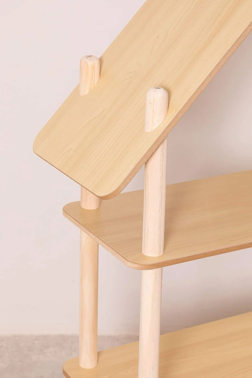 SKLUM Regał z 3 Półkami z Drewna Zita Kids