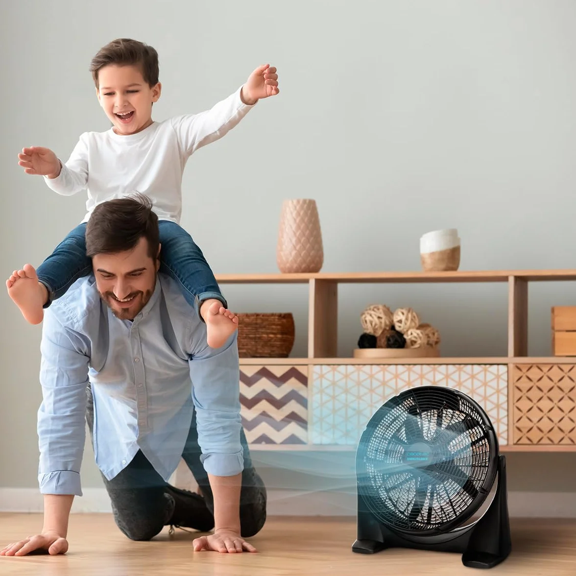 Cecotec EnergySilence 1400 FloorFlow Przemysłowy wentylator podłogowy 50 W 14 cali 3 prędkości