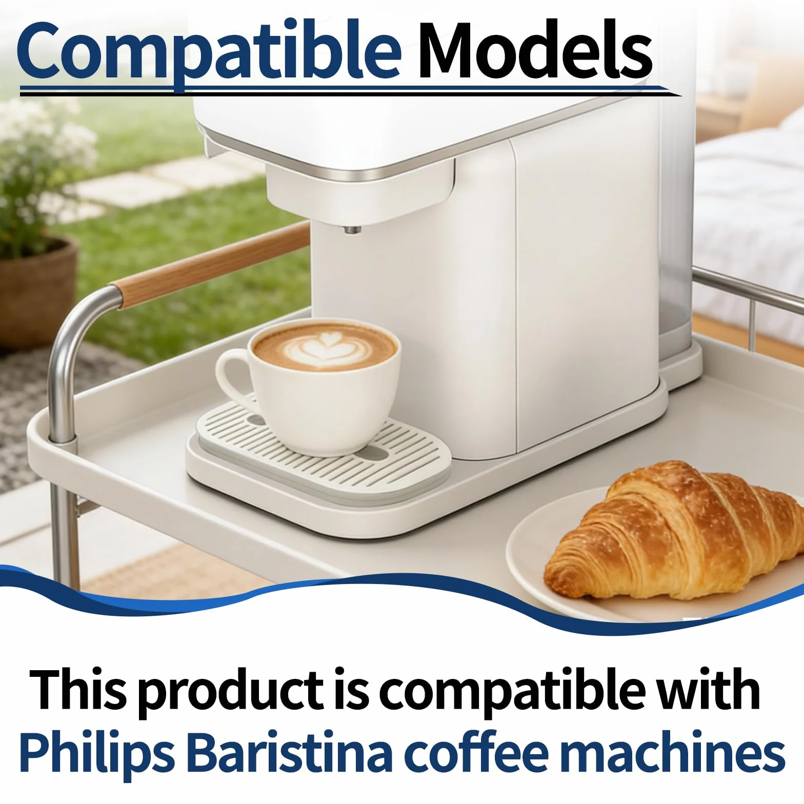 Ociekacz, tacka ociekowa do ekspresu do kawy Philips Baristina, rozszerzona tacka ociekowa z pojemnikiem zbierającym, tacka ociekowa do ekspresu do espresso Philips Baristina, łatwa instalacja