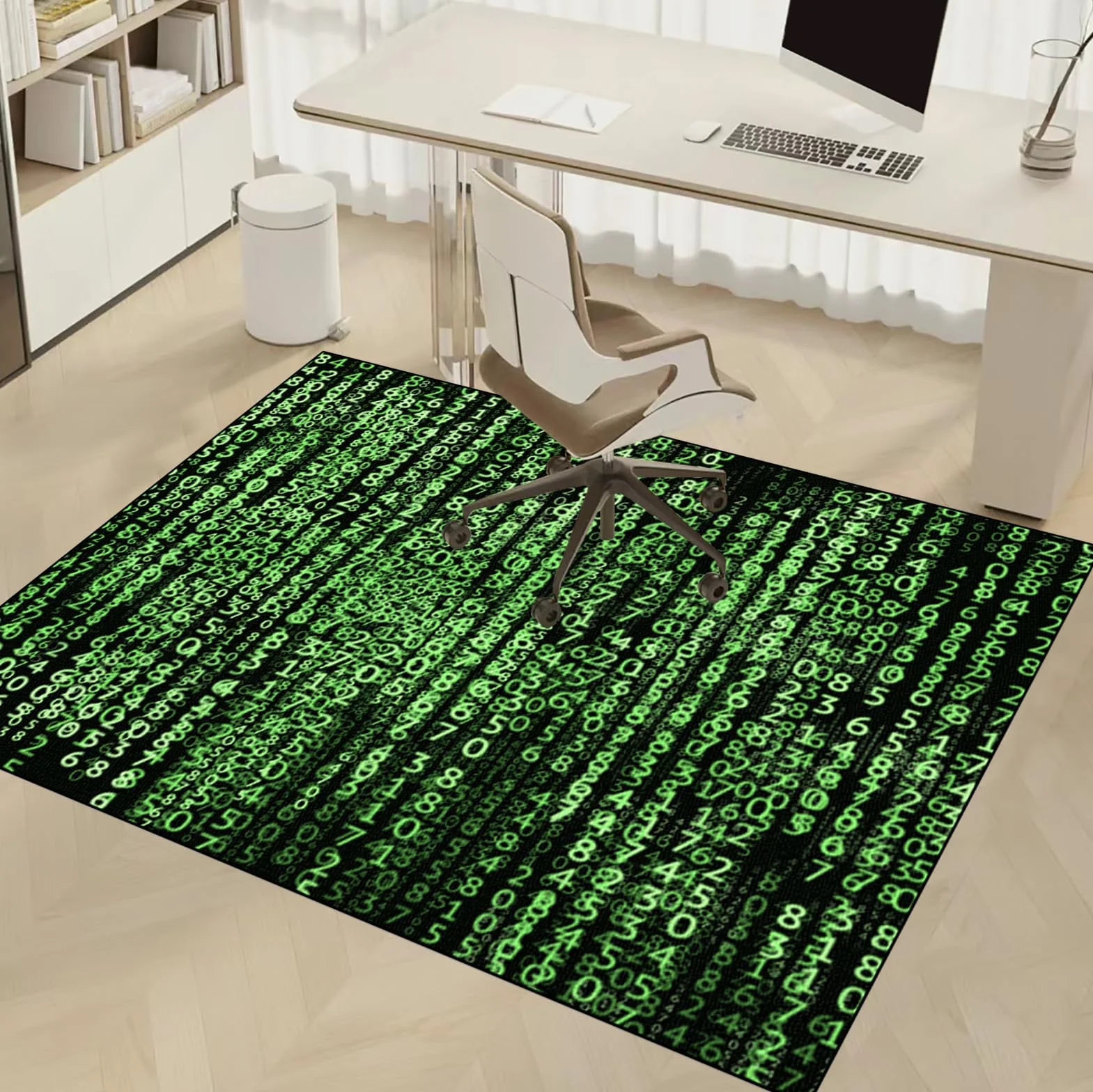 Dywan Krzesło Gamingowe, Ochraniacz Podłogi Wózki Inwalidzkie Biuro, Mata Ochronna Na Podłogi, Antypoślizgowa Mata Do Komputera Do Gier Podłogowych 160 x 170 cm
