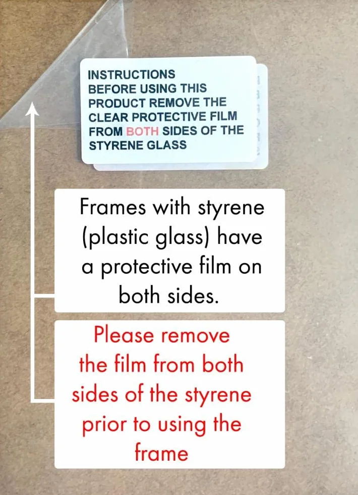 FRAMES BY POST Scandi ramka na zdjęcia, biała limonka, 50 x 70 cm, plastikowe szkło