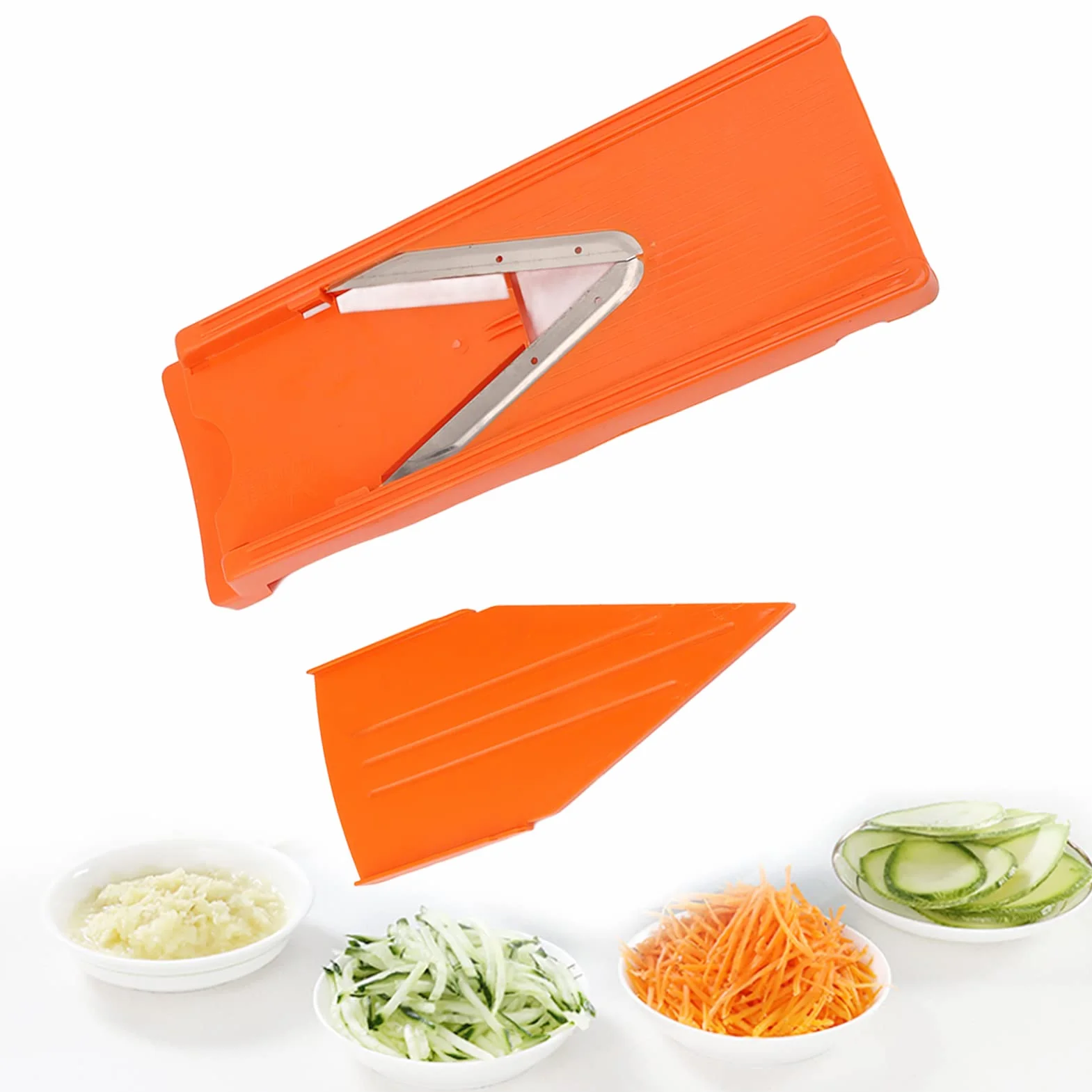 V Blade Mandoline Slicer do Kuchni, Ręczne Narzędzie do Gotowania Warzyw z Ostrzem ze Stali Nierdzewnej do Rozdrabniacza do Cebuli Ziemniaczanej Julienne