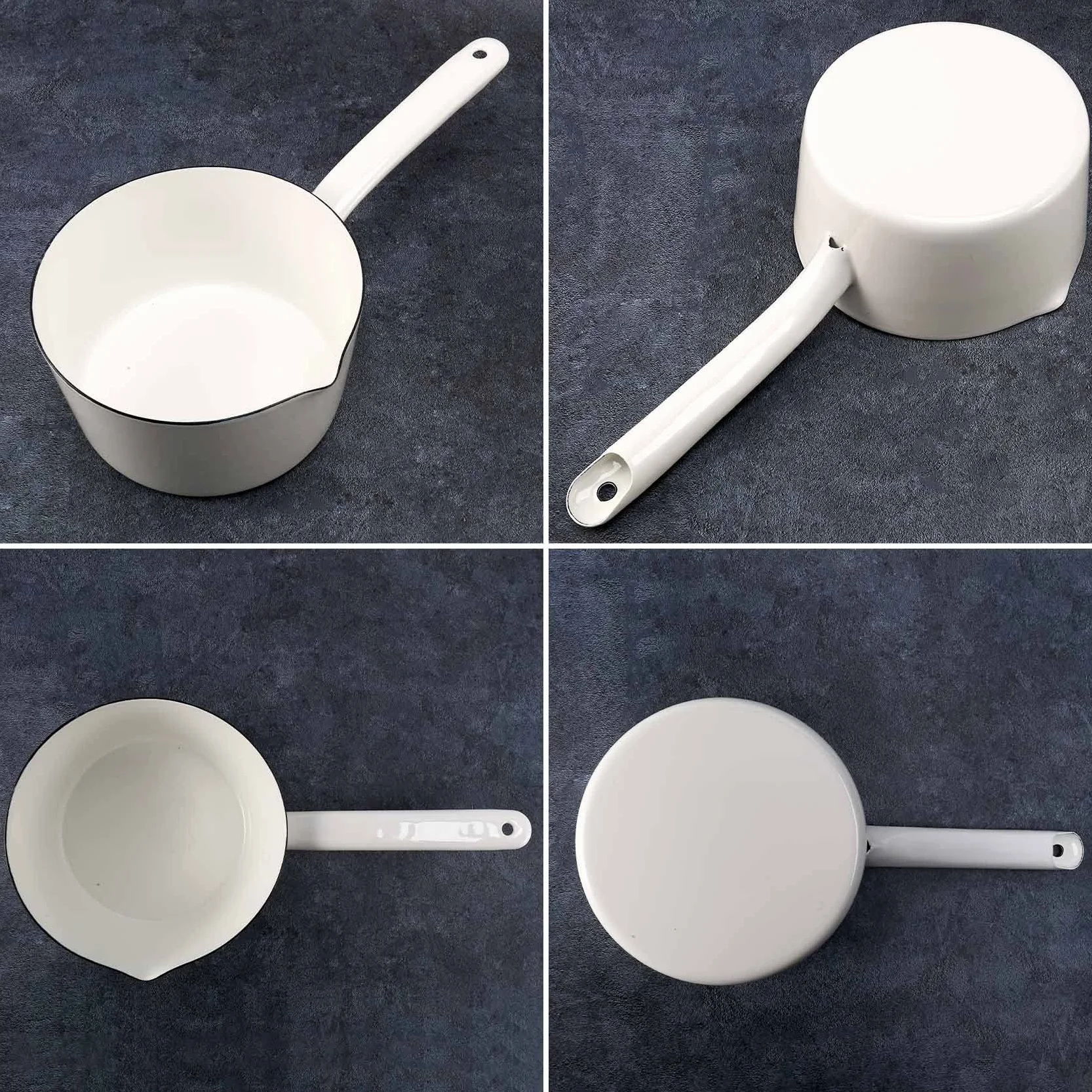1,3 l japoński styl biały ceramiczny garnek na mleko kuchnia patelnia patelnia garnek do gotowania stewpanu z długim uchwytem dla jednej osoby