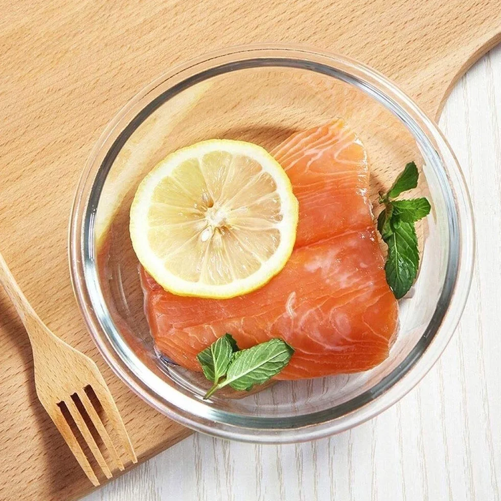 Pudełko na lunch, Bento Boxes Szklane pudełko na lunch; trzypunktowe drugie śniadanie; lunch do kuchenki mikrofalowej; wyposażony w izolowany ba