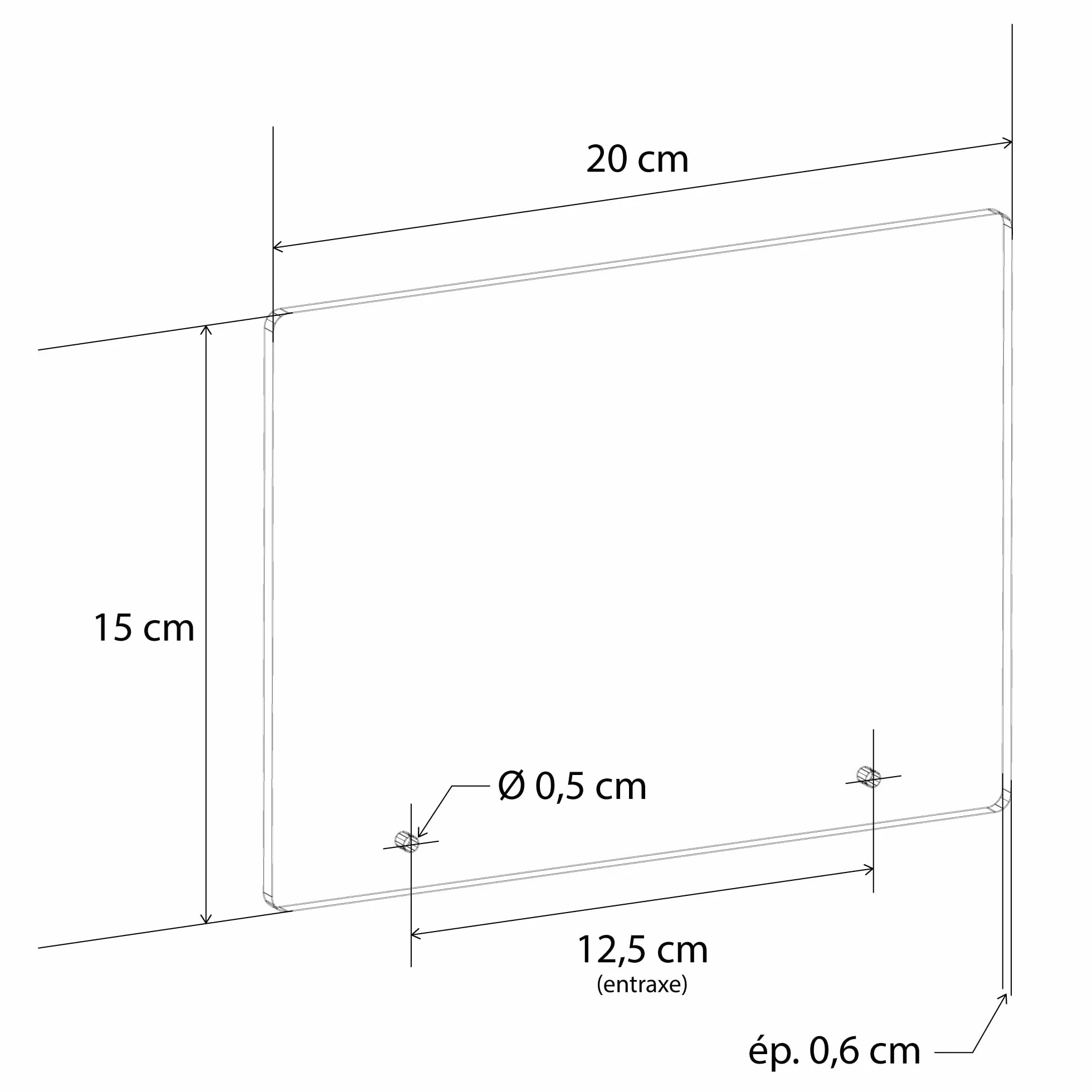 Mygoodprice Personalizowana płyta nagrobna z pleksi wzór spalonego drewna, 20x15 cm, grubość 6mm, spersonalizowana 1 do 4 linii