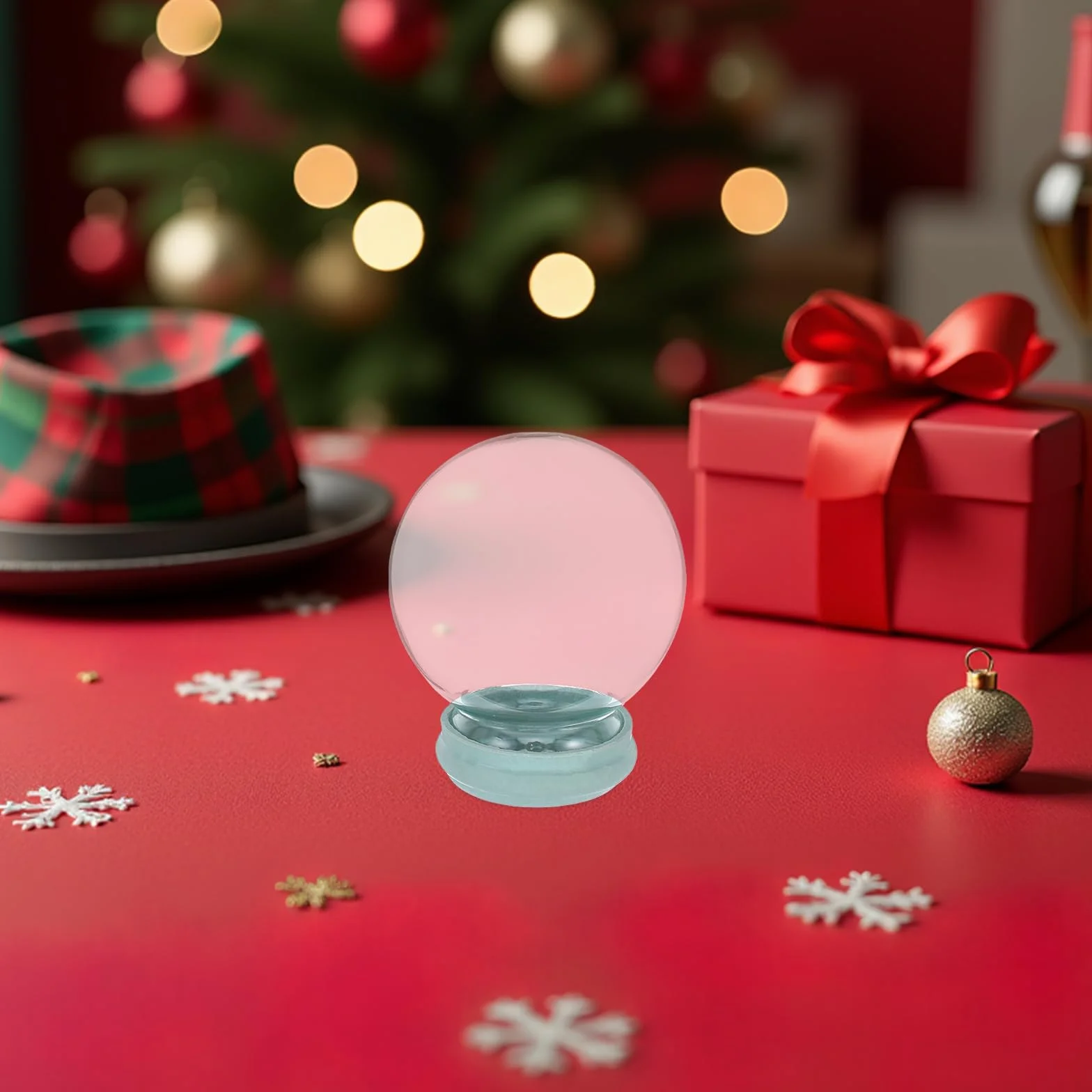 MAGICLULU Szklana kula śnieżna DIY: Zbuduj własną pustą kulę śnieżną do rękodzieła, dekoracji na przyjęcia świąteczne i weselne. Łatwy montaż - Terraria DIY