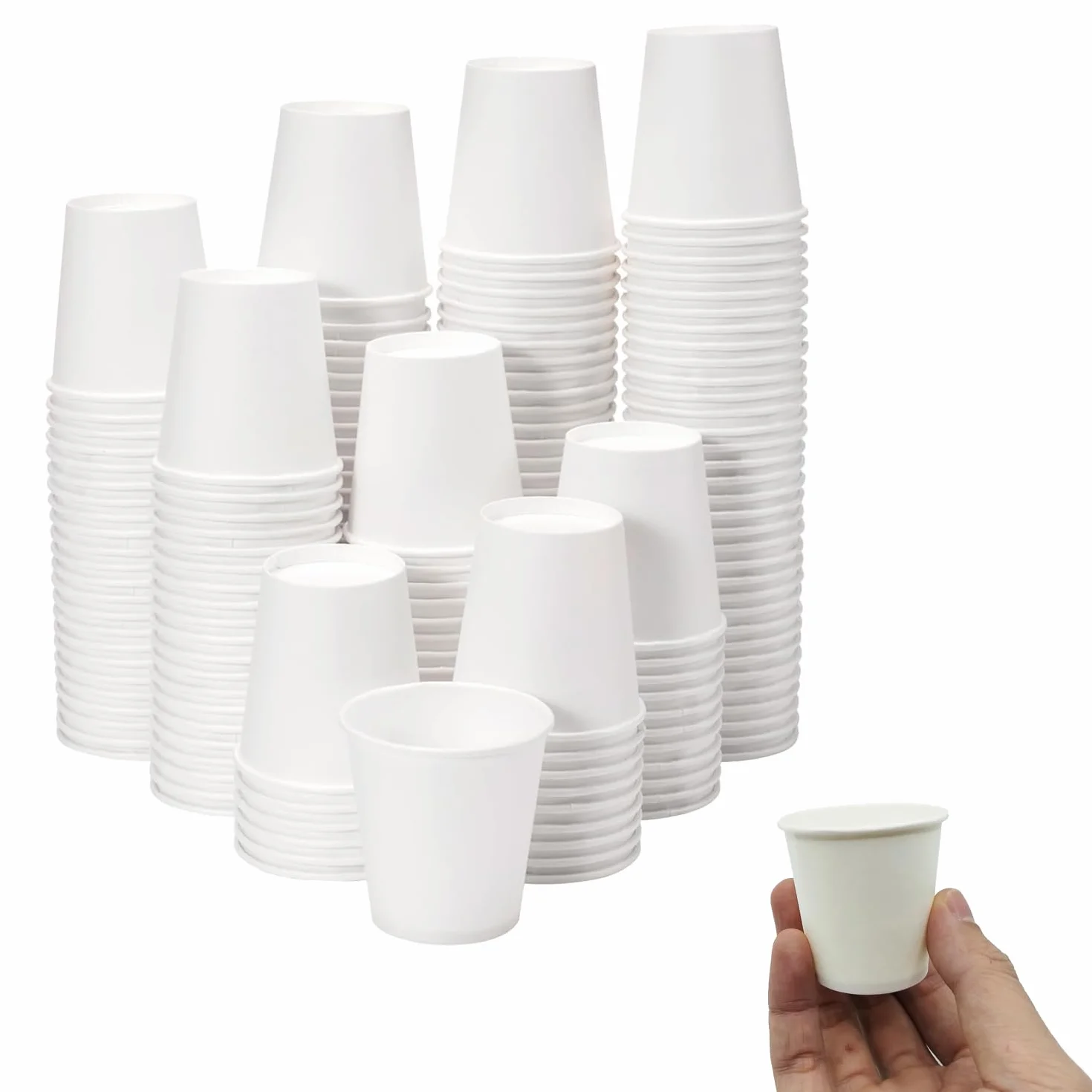 Papierowe kubki 200 sztuk, 60 ml, kubki do kawy, jednorazowe kubki imprezowe, kubki do kawy, tekturowe
