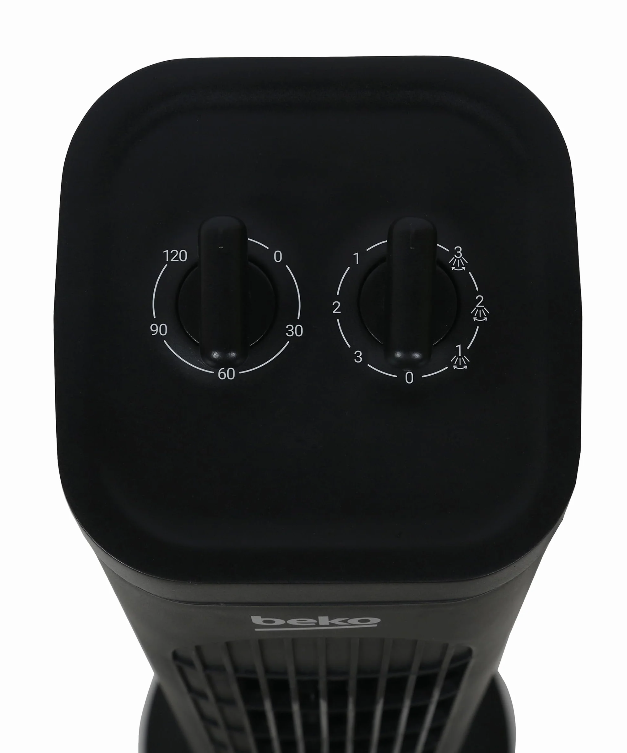Beko EFW5300B mechaniczny wentylator wieżowy, 35 W, 3 prędkości, oscylacja 60°, timer 2h, czarny